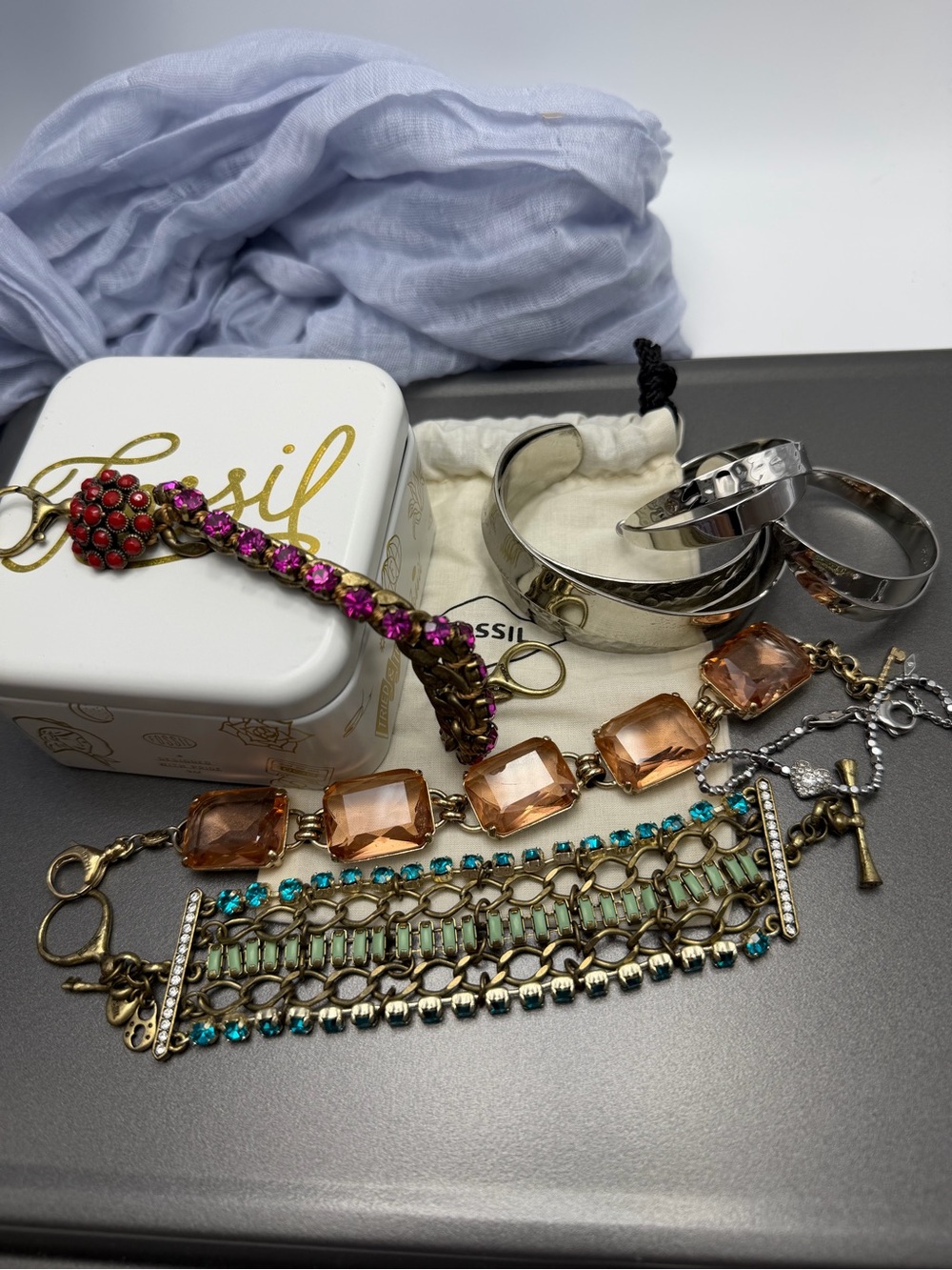 💚💚 Fossil Bracelets and Lia Sophia set